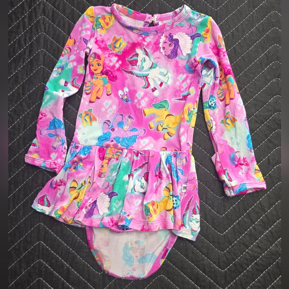 Magical Creatures Pink Kids Bodysuit